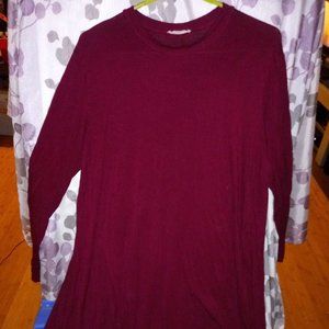 Long Length Maroon Dress by Reborn J